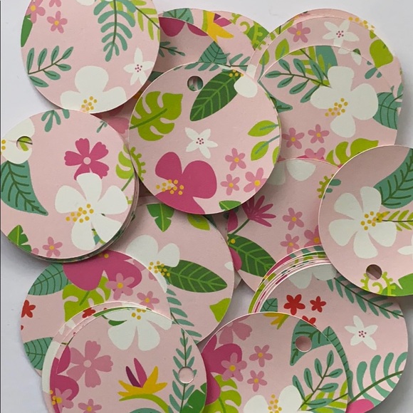 Party Supplies | 5 Hawaiian Tropical Print Gift Tags | Poshmark